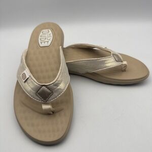 Hey Dude Women's Christi Flip Classic Sandal 40771-710 Gold Beige Size 7